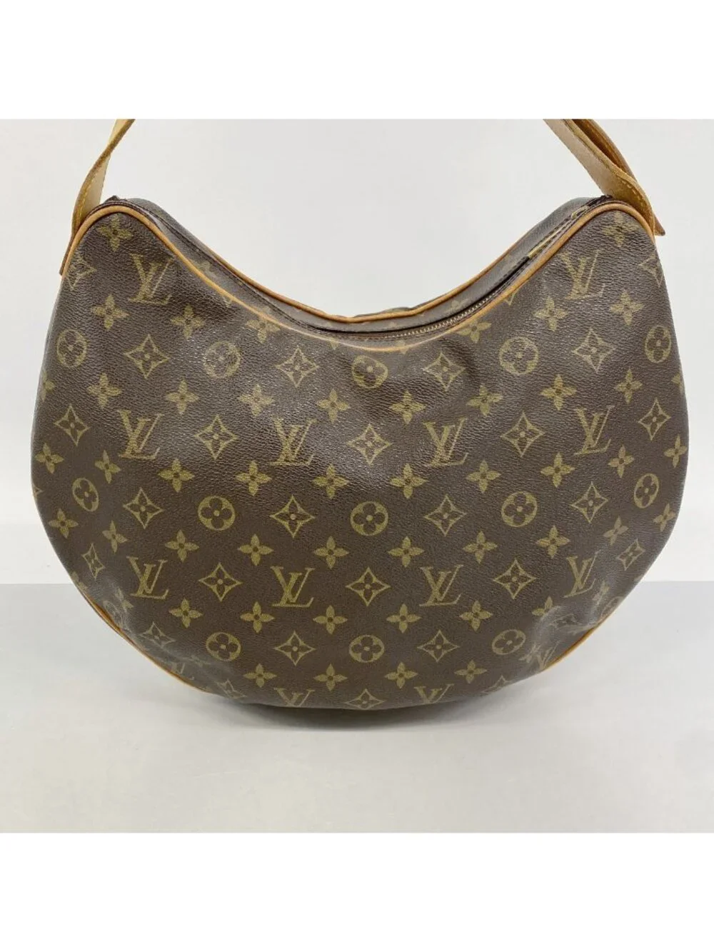 Louis Vuitton Shoulder Bag Monogram Croissant GM Brown